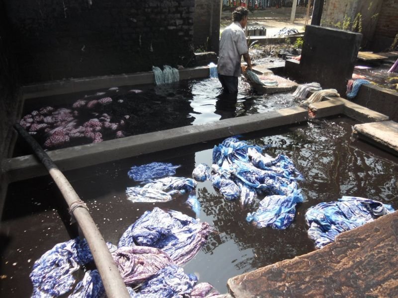 画像3: インド木版 サンガネール マキシラップスカート