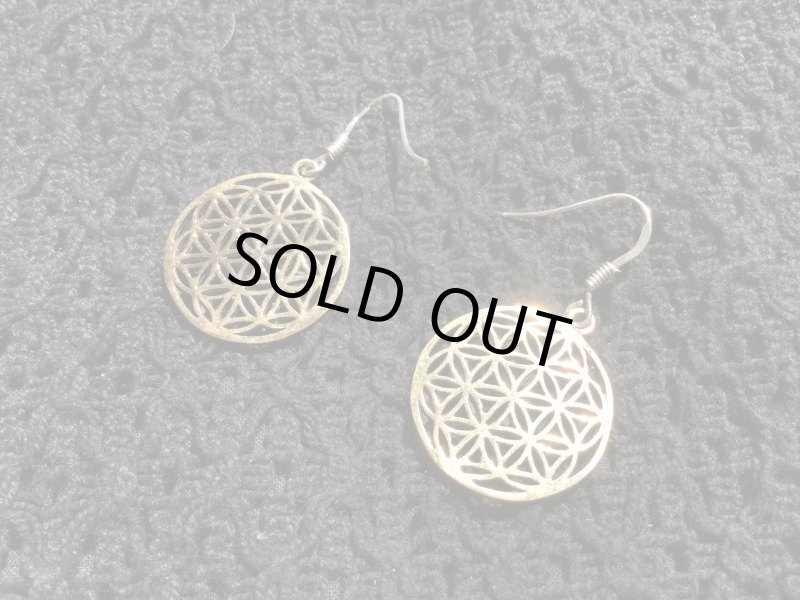 画像1: 真鍮　flower of life フラワーオブライフ 小 (1)