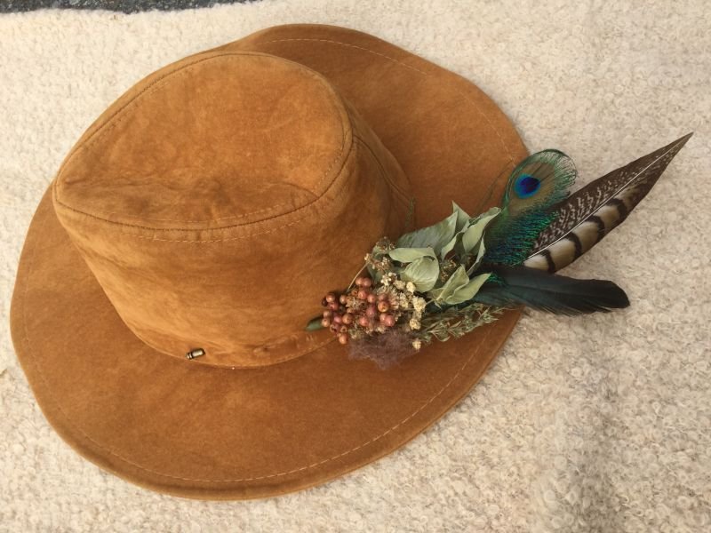 画像9: ドライフラワー x ワイルドフェザー ハットピン hatpin feathe dryflower (9)