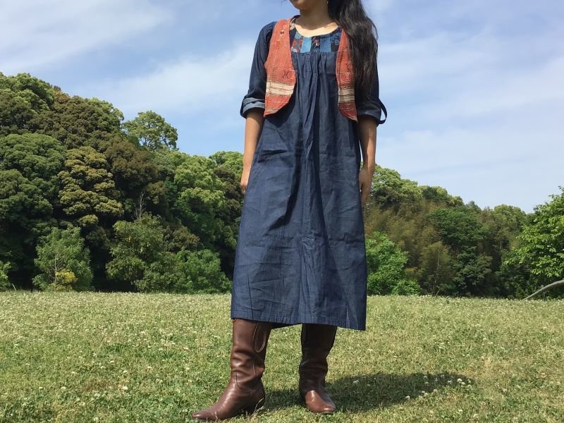 画像1: ショートベスト パキスタン ウール古布  2