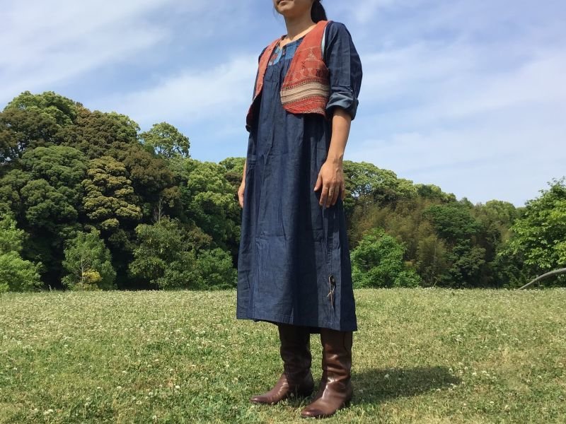 画像5: ショートベスト パキスタン ウール古布  2 (5)