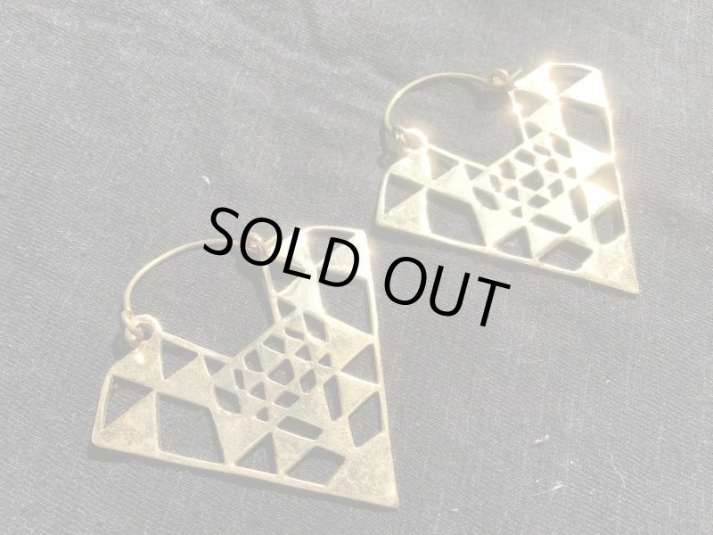 画像1: brass 真鍮トライバルピアス    (1)