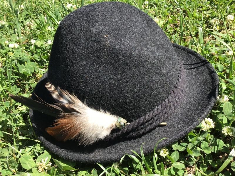 画像5: NEW! 天然石と羽根のハットピン✳︎ミネラル＆フェザー　ブローチ (5)