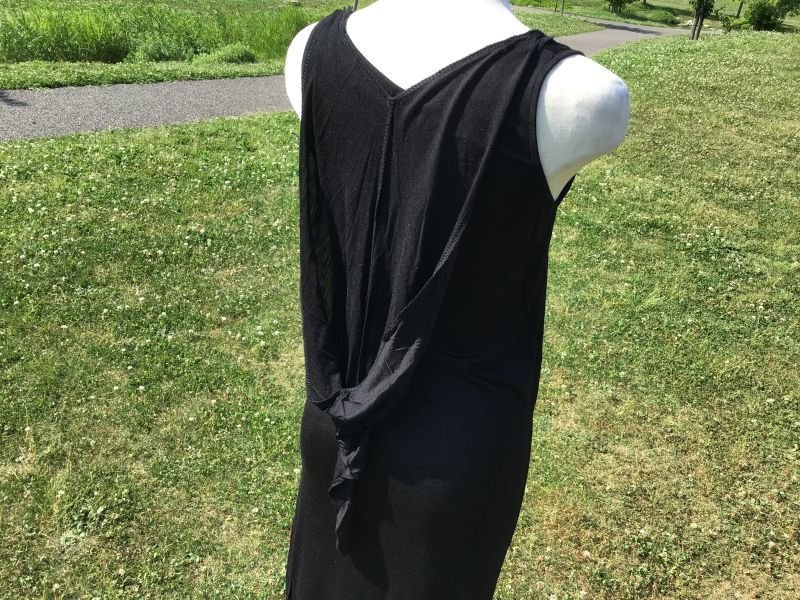 画像5: cotton100%  ピクシーフード マキシワンピース ブラック (5)