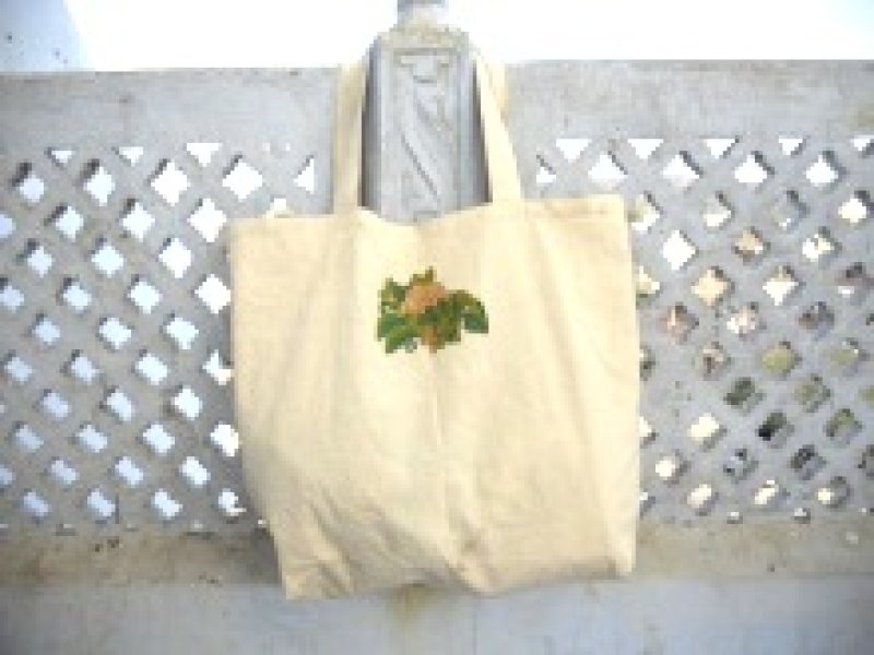 画像3: TrishuLオリジナル！ブロックプリント トートバッグ 大サイズ ⭐︎ 動物柄 牛柄 (3)