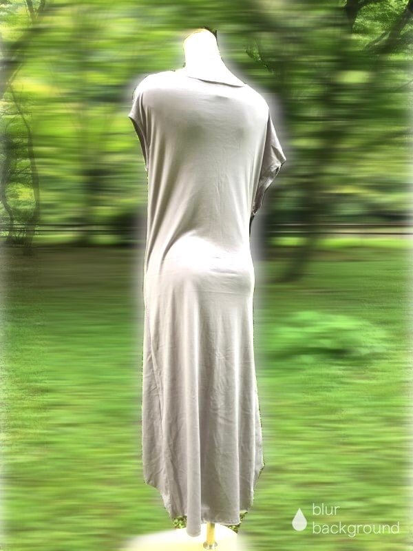 画像5: ドレープ　アシンメトリー　マキシ丈ワンピース　ラベンダー (5)