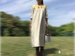 画像1: 草木染めパッチワーク　サマーウールマキシワンピース　ウコン／ヤマモモ (1)