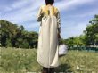 画像3: 草木染めパッチワーク　サマーウールマキシワンピース　ウコン／ヤマモモ (3)