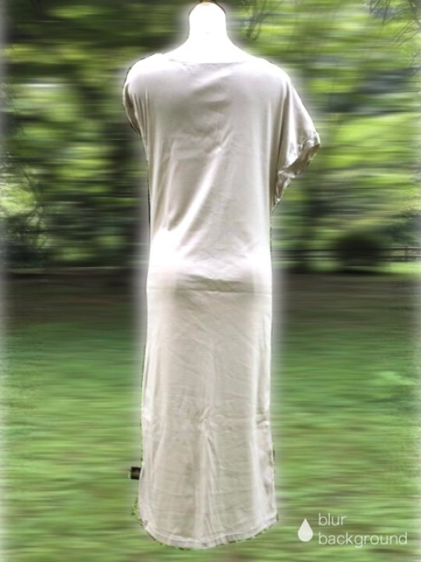 画像6: ドレープ　アシンメトリー　マキシ丈ワンピース　ベージュグレー (6)