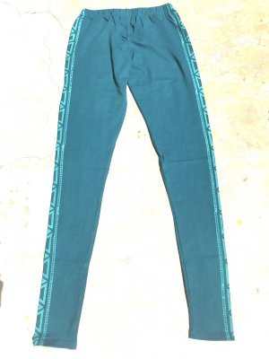 画像9: ブロックプリント キッズレギンス 110/130  ピーコック 4デザイン⭐︎ 子供 スパッツ