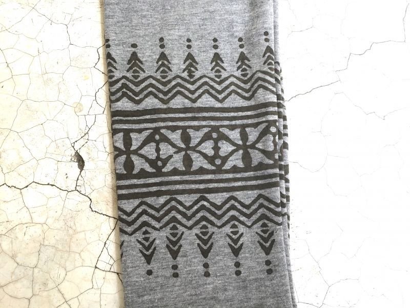 画像10: ブロックプリント キッズレギンス  120cmサイズ 杢グレー4デザイン⭐︎ 子供 レギンス (10)