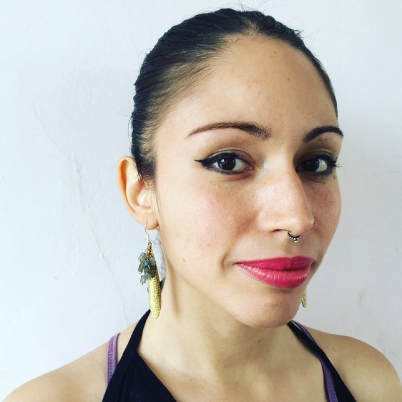 画像2: 草木染めパッチワーク サマーウールマキシワンピース ウコン/ヤマモモ