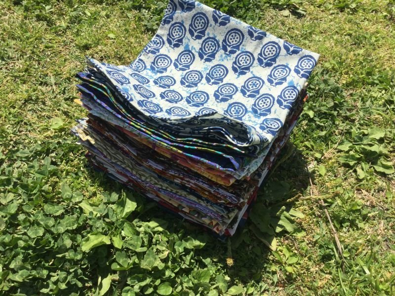 画像3: ブロックプリント コットン100% ボタニカル ワイン