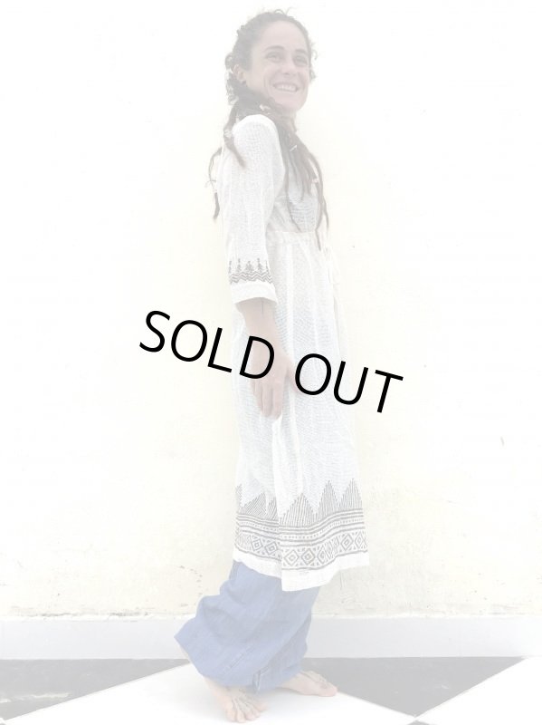 画像14: 残り少　ざっくりコットン ロングカーディガン ブロックプリント 4カラー ML サイズ ⭐︎ 羽織 (14)