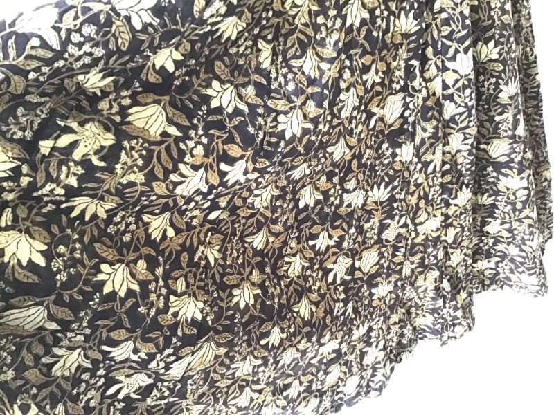 画像6: NEW! ブロックプリント ボタニカル ワンピース マキシ丈 ⭐︎ インド更紗 木版プリント  (6)