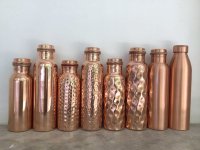 再入荷！！気軽に アーユルヴェーダ 銅ボトル 銅水入れ 4種類2サイズ 抗菌 抗ウィルス copper 