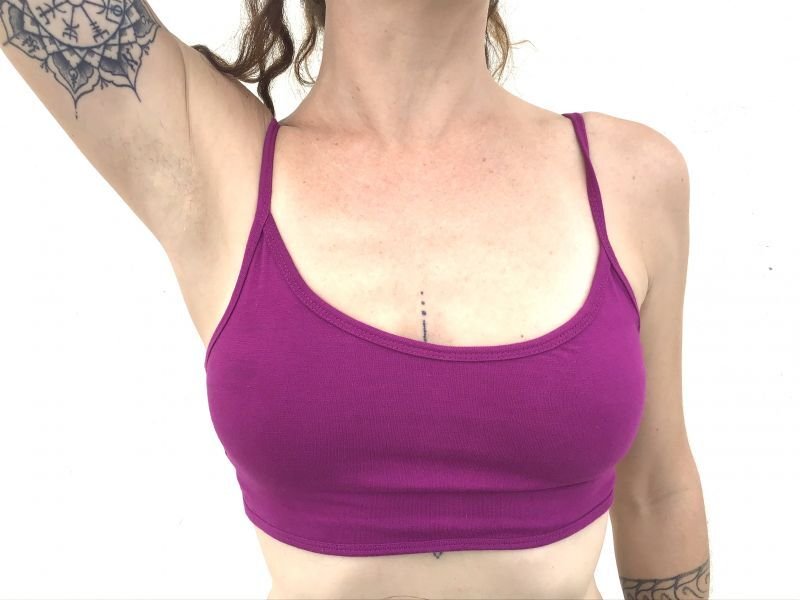 画像10: 期間限定★SMサイズのみ半額！！スポーツブラシャー SM/MLサイズ6カラー☆ブラ難民 締めつけないブラ ヨガブラ (10)