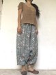 画像8: ブロックプリント サルエルパンツ ★アリババパンツ アラジンパンツ もんぺ インド綿100 (8)