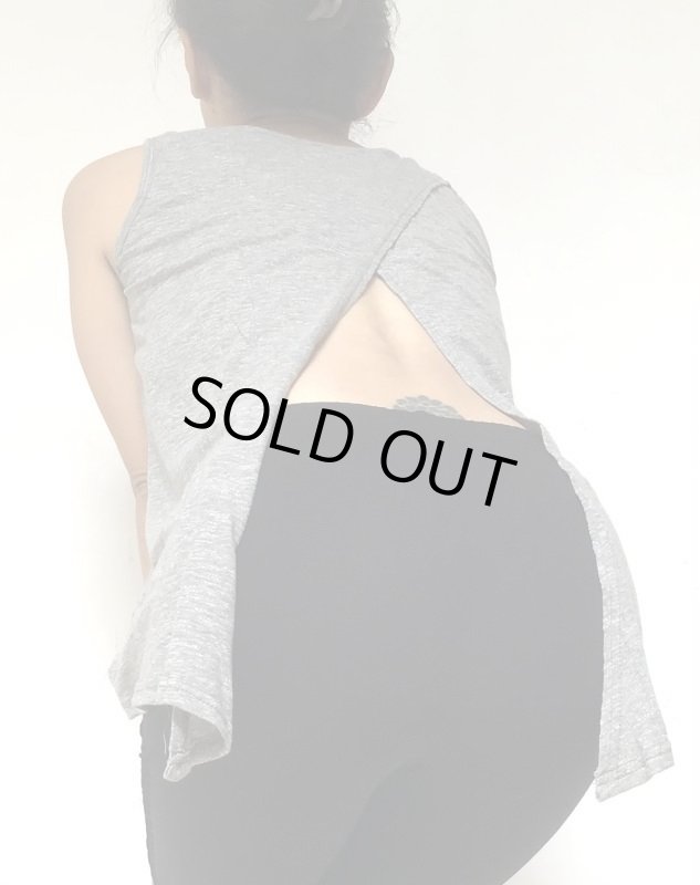 画像4: 柔らかECO バンブーシルク 変形タンクトップ ★Mサイズ (4)