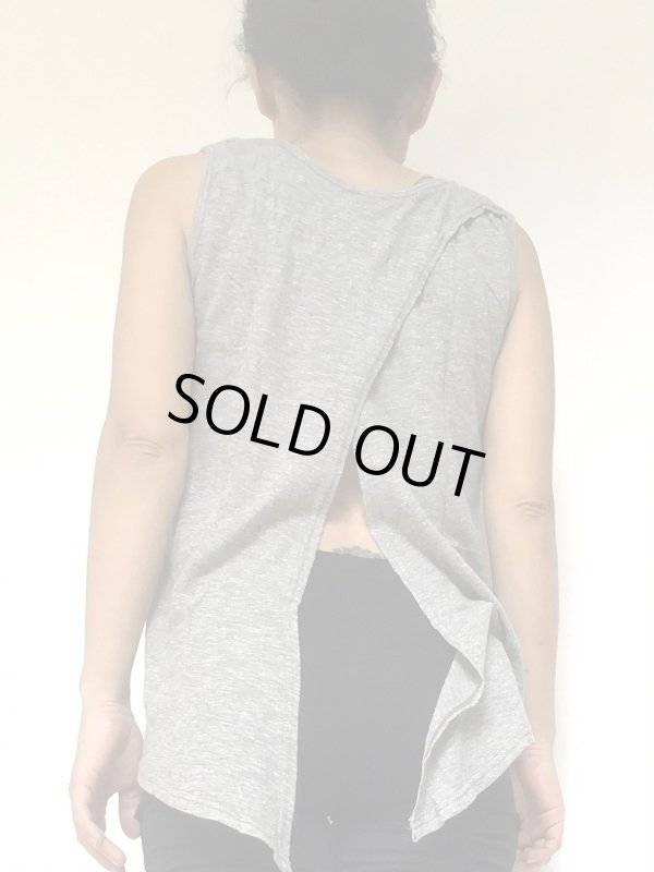 画像5: 柔らかECO バンブーシルク 変形タンクトップ ★Mサイズ (5)