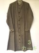 ビーガンシルク クルタ襟ワンピース カーキ 単品