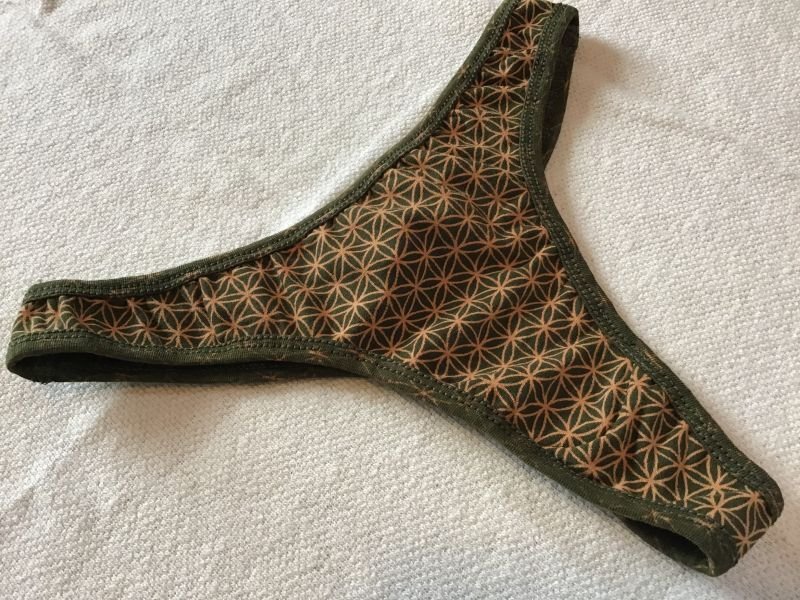 画像4: フラワーオブライフ Tバック ショーツ★Mサイズ ヨガ yoga 神聖幾何学 (4)