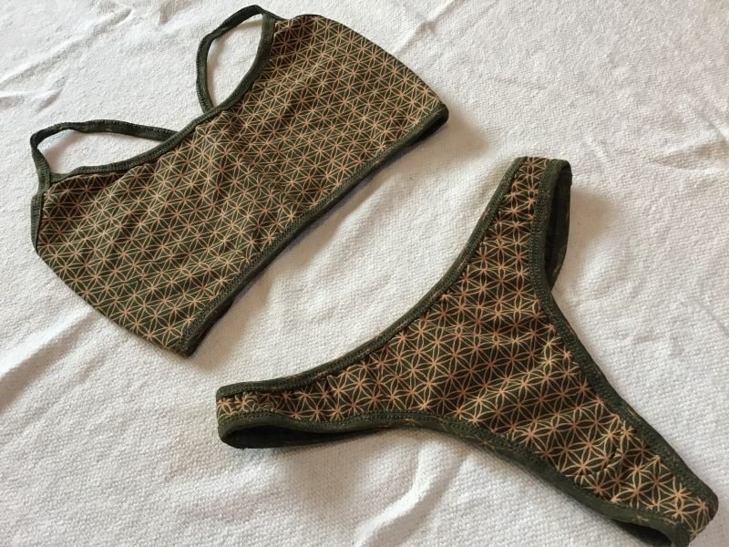 画像9: フラワーオブライフ Tバック ショーツ★Mサイズ ヨガ yoga 神聖幾何学 (9)