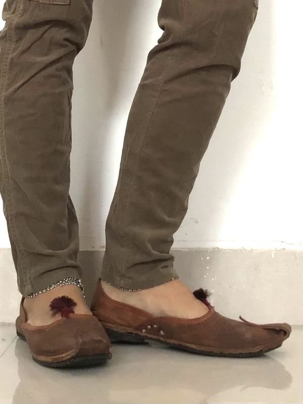 画像7: キャメル革フラットシューズ　★宮廷 パンプス サンダル (7)