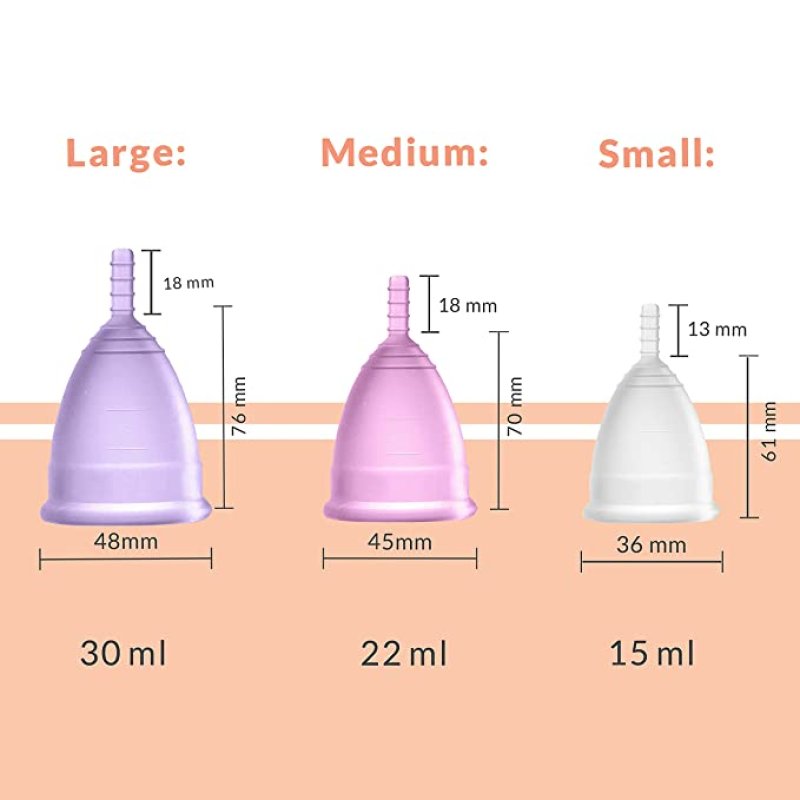 画像4: 月経カップ ムーンカップ★2サイズ 生理痛 ストレスフリー タンポン 布ナプキン (4)