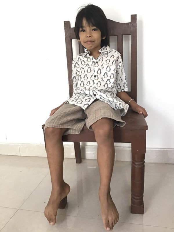 画像23: キッズ ブロックプリント シャツ　130cmサイズ 6テキスタイル (23)