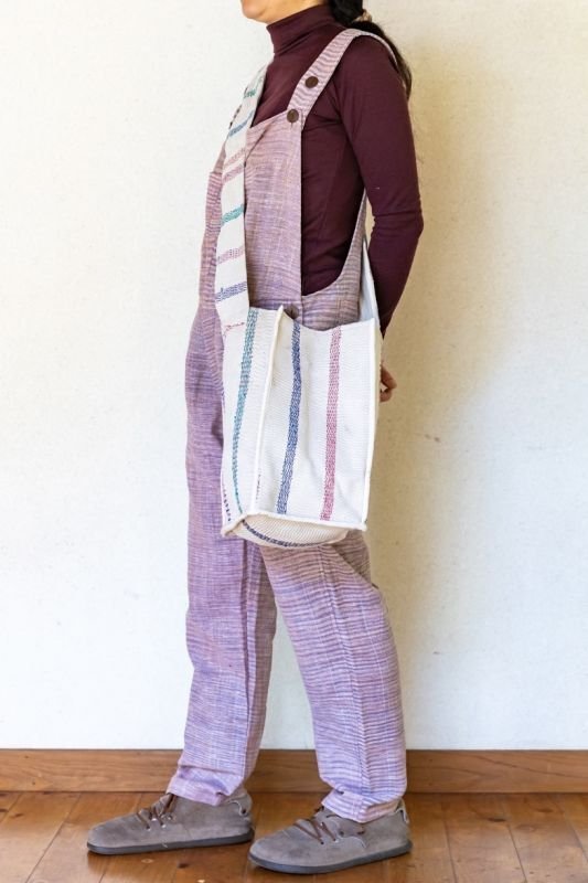 画像2: ヴィンテージラリーキルト スクエアバッグ☆ショルダーバッグ 四角バッグ 刺し子 (2)