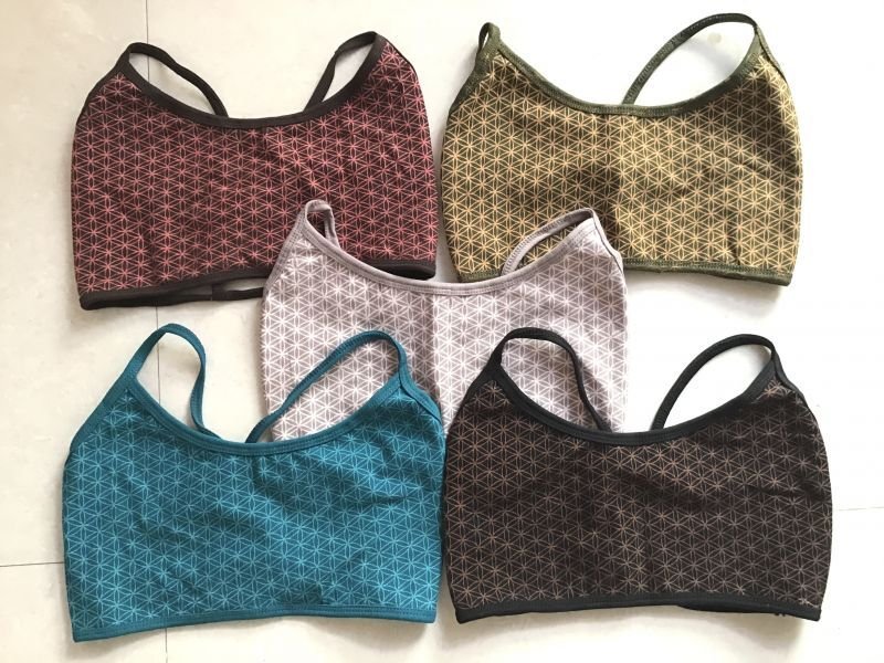 画像1: NEW フラワーオブライフ パッチワークレギンス Mサイズ 10部丈 5カラー!★ヨガ トランス 神聖幾何学