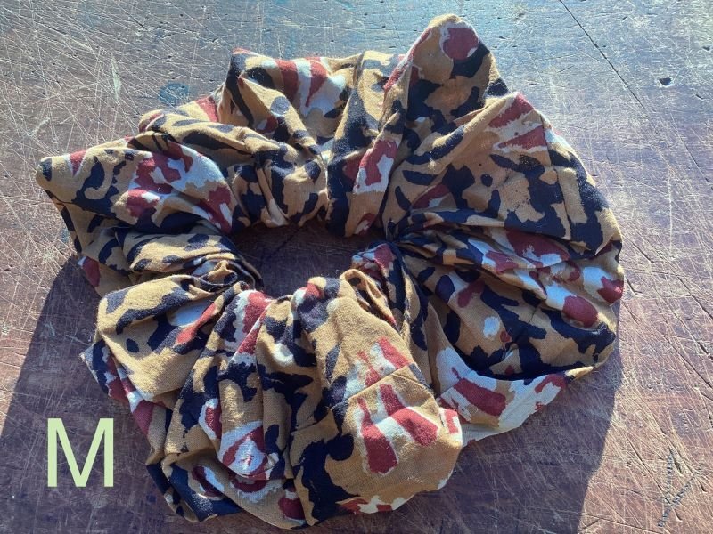 画像15: NEW !ブロックプリント ビッグシュシュ　 (15)