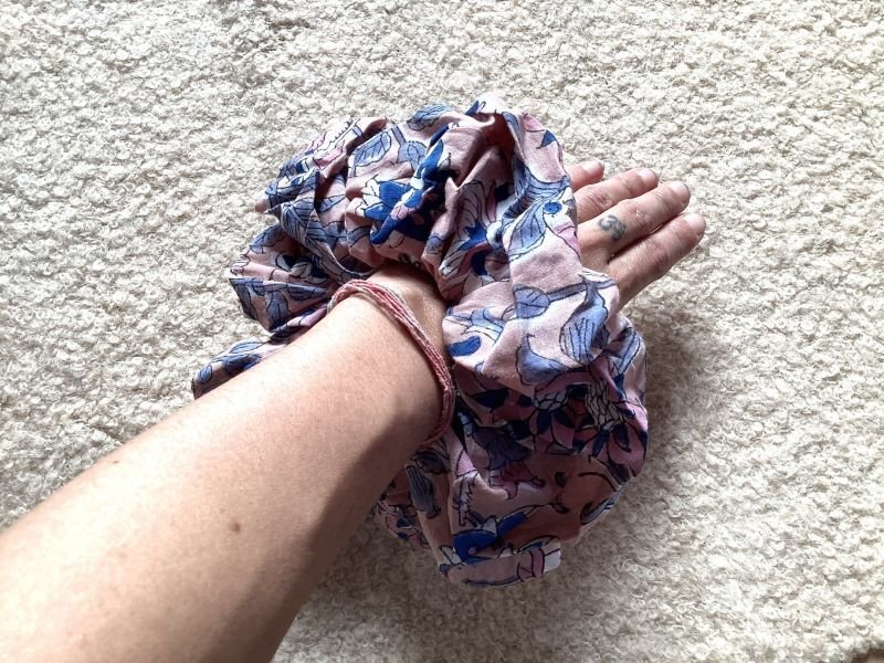 画像21: NEW !ブロックプリント ビッグシュシュ　 (21)