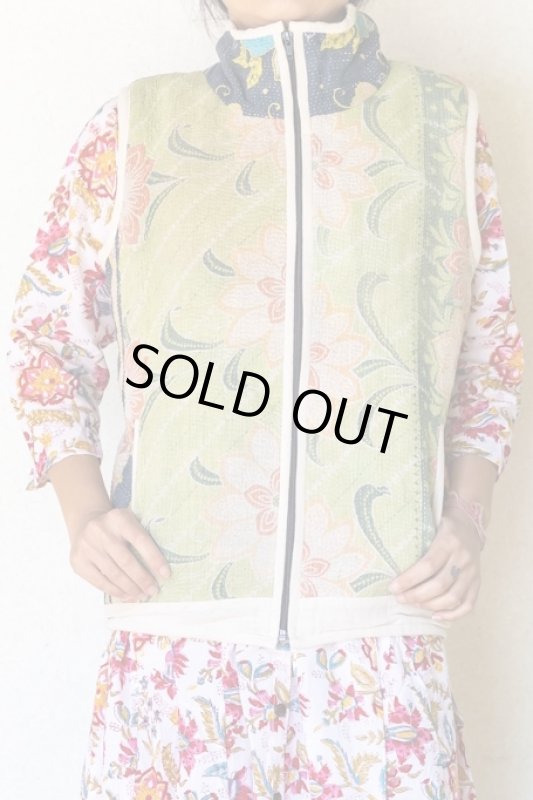 画像1: ラスト1点！ラリーキルト ベスト Mサイズ ☆ 刺し子ベスト グッドリー ボアベスト (1)