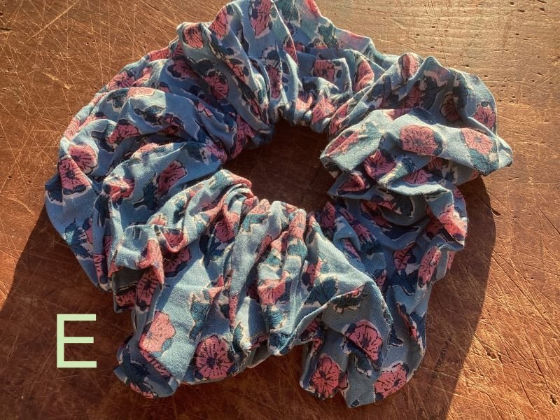 画像7: NEW !ブロックプリント ビッグシュシュ　 (7)