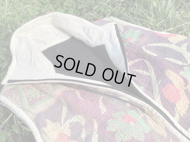 画像21: ラスト1点！ラリーキルト ベスト Mサイズ ☆ 刺し子ベスト グッドリー ボアベスト (21)