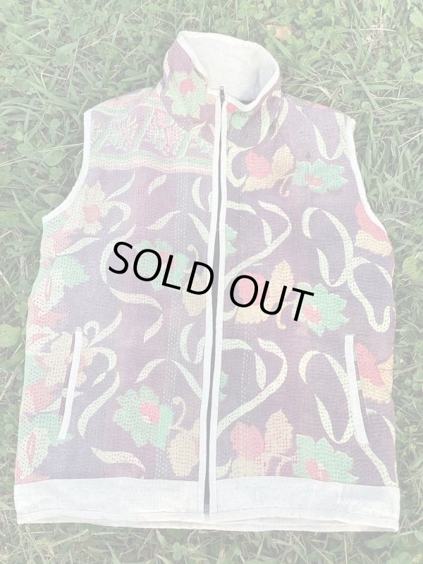 画像20: ラスト1点！ラリーキルト ベスト Mサイズ ☆ 刺し子ベスト グッドリー ボアベスト (20)