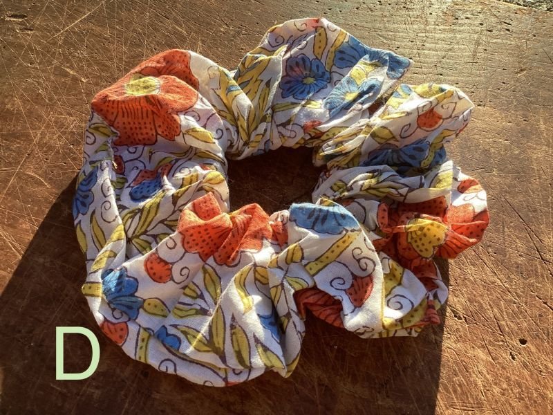 画像5: NEW !ブロックプリント ビッグシュシュ　 (5)