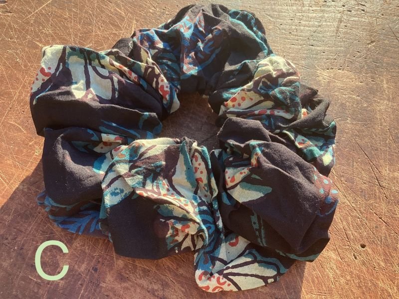 画像4: NEW !ブロックプリント ビッグシュシュ　 (4)