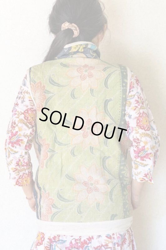 画像5: ラスト1点！ラリーキルト ベスト Mサイズ ☆ 刺し子ベスト グッドリー ボアベスト (5)