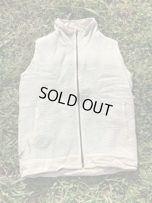 画像14: ラスト1点！ラリーキルト ベスト Mサイズ ☆ 刺し子ベスト グッドリー ボアベスト (14)