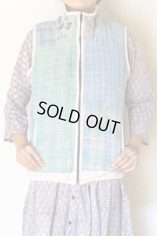 画像25: ラスト1点！ラリーキルト ベスト Mサイズ ☆ 刺し子ベスト グッドリー ボアベスト (25)