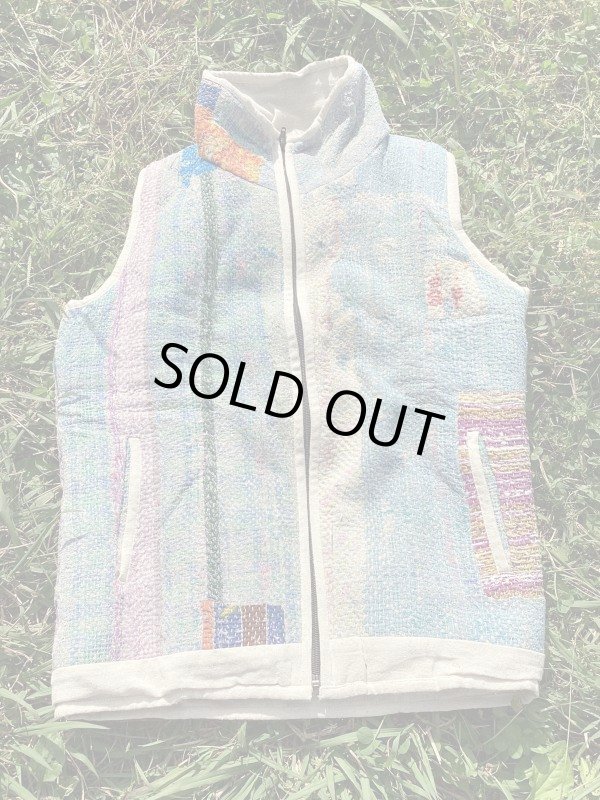 画像41: ラスト1点！ラリーキルト ベスト Mサイズ ☆ 刺し子ベスト グッドリー ボアベスト (41)