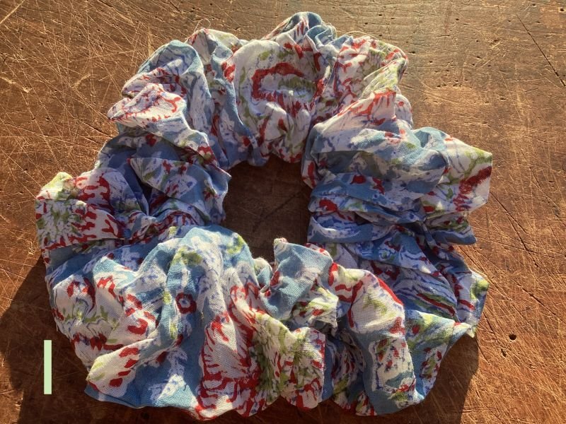 画像11: NEW !ブロックプリント ビッグシュシュ　 (11)