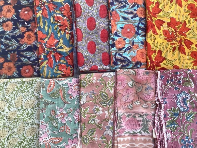 画像2: NEW !ブロックプリント ビッグシュシュ