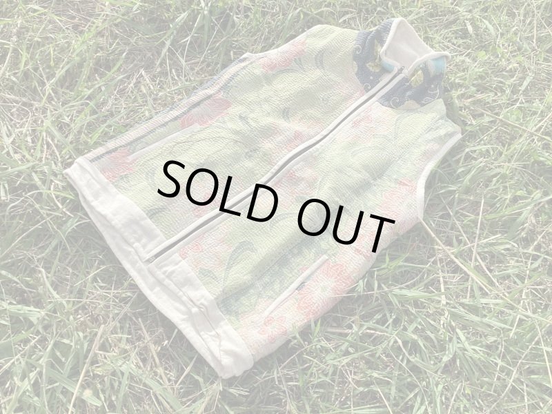 画像7: ラスト1点！ラリーキルト ベスト Mサイズ ☆ 刺し子ベスト グッドリー ボアベスト (7)