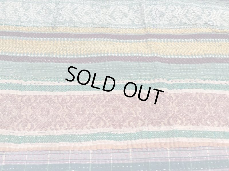 画像7: NEW ヴィンテージラリーキルト★刺し子 ラグ カンタ (7)