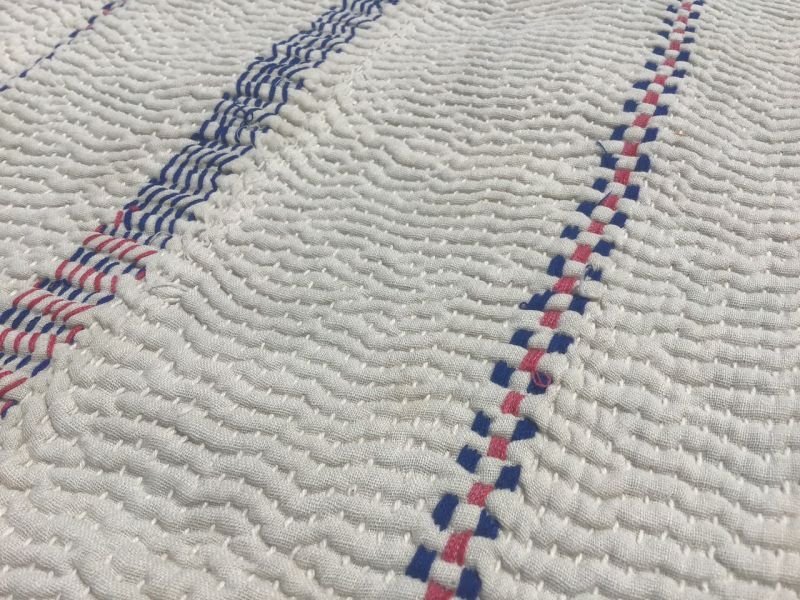 画像5: NEW ヴィンテージラリーキルト★刺し子 ラグ カンタ (5)