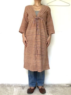 画像29: 手紡ぎ手織りカディコットン ロングカーディガン　3カラー ★羽織